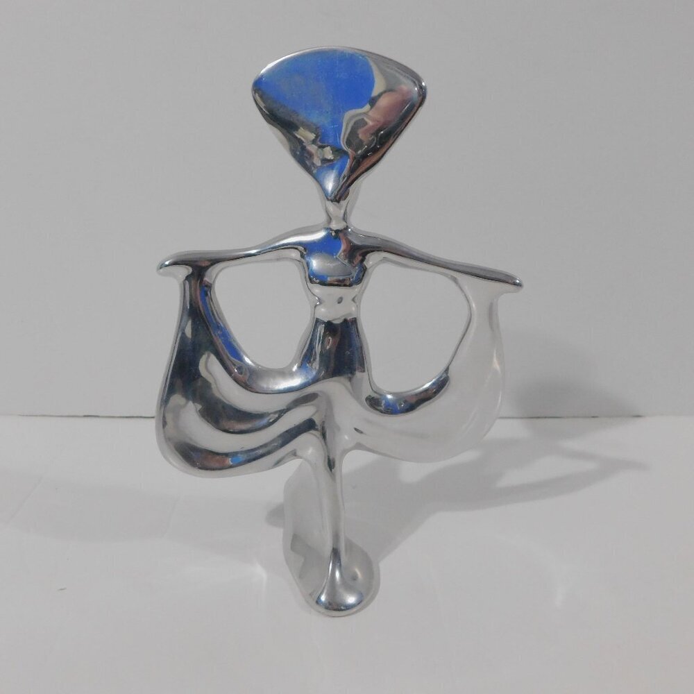 HOSELTON CANADA African Queen Aluminum Dancer Headdress 2607 Figurine Statue